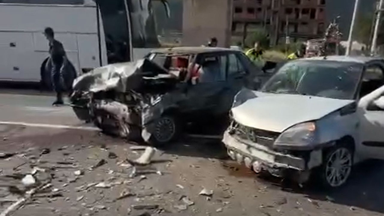 Yalova’da zincirleme kaza! 5 yaralı