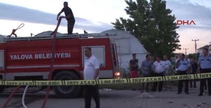 Yalovaspor tesislerinde yangın çıktı!