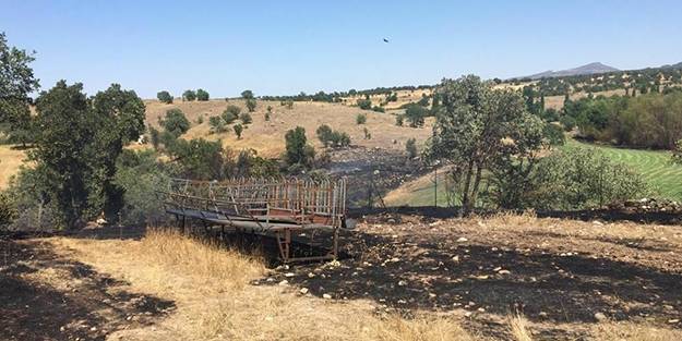 Yanan ahırda 55 koyun telef oldu!