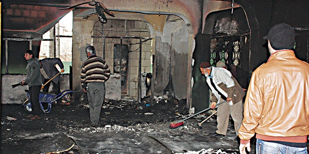 Yanan camide hasar büyük