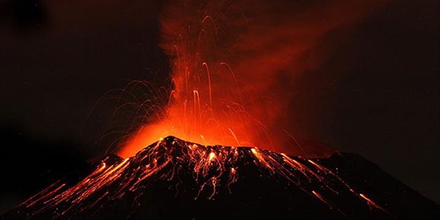 Yanardağ nedeniyle uçuşları durdurdular