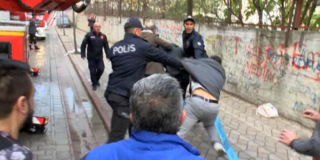 Yangın sırasında yaptıklarını gören linç etmek istedi!
