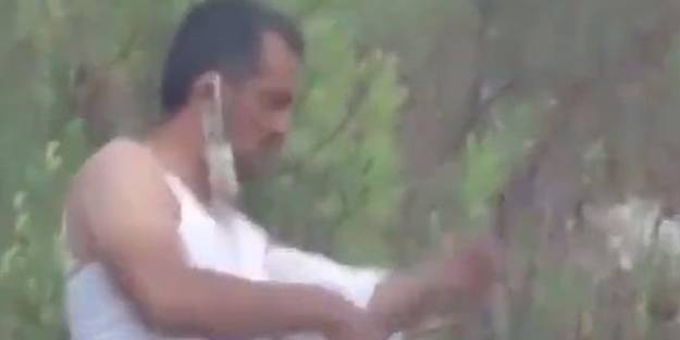 Yangın söndürme çalışmasında yaralanan kahramanın gözleri yaşartan görüntüsü