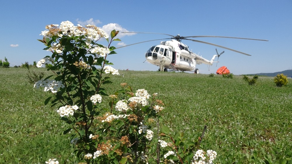 Yangın söndürme helikopteri Çanakkale’de göreve başladı 