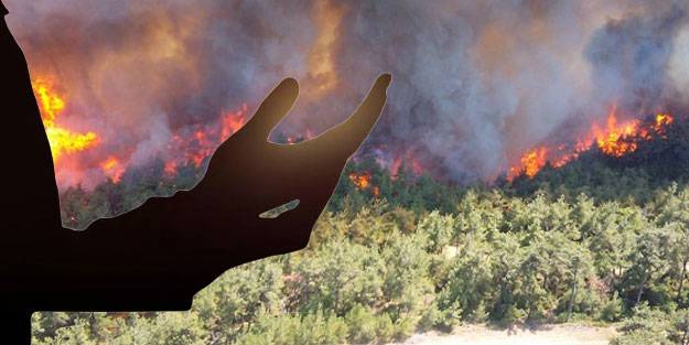 Yangın sönmesi için okunacak dua, yangın sırasında okunacak dualar! Yangın görüldüğünde okunacak dua