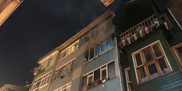 Yangından kurtulmak için 4. kattan atladı