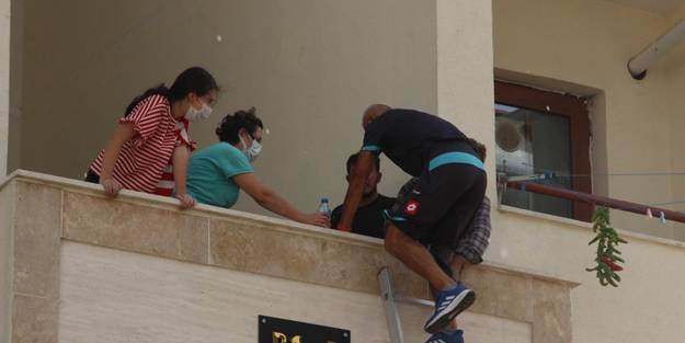 Yangından kurtulmak için 4. kattan atladı!