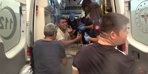 Yangından son anda kurtulan gencin acı feryadı