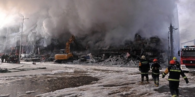 Yangını söndürürken öldüler