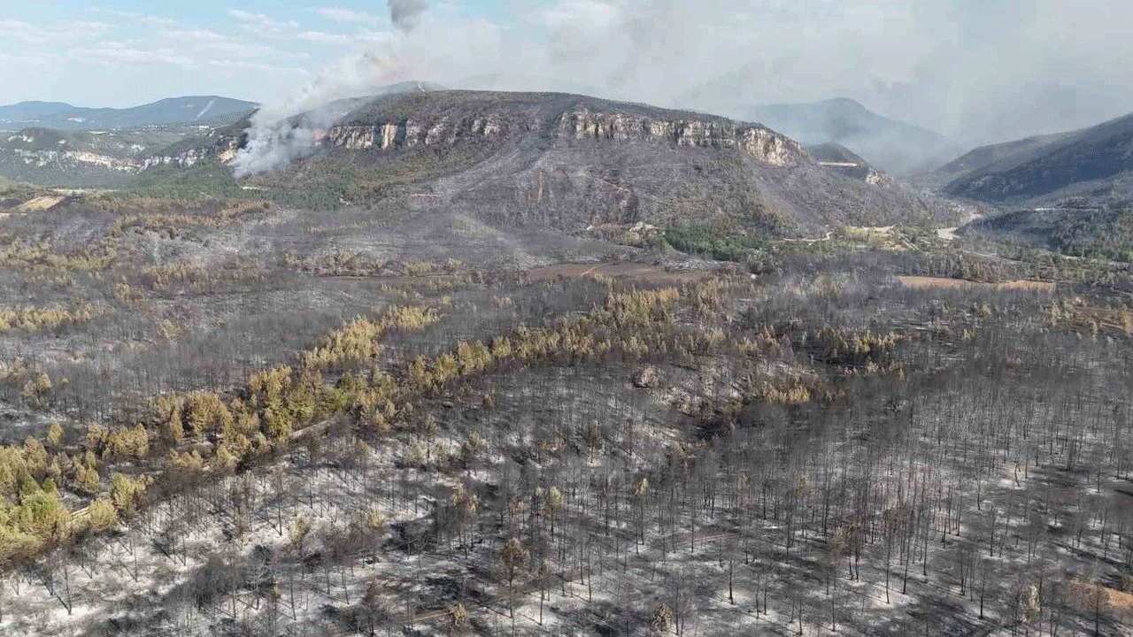 Yangının etkisi Karabük sınırlarını aştı