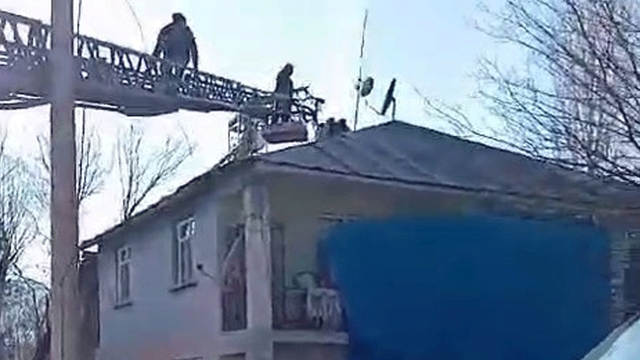 İtfaiye eri ölümden döndü