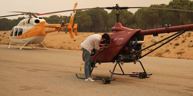 Yangınla mücadelede 