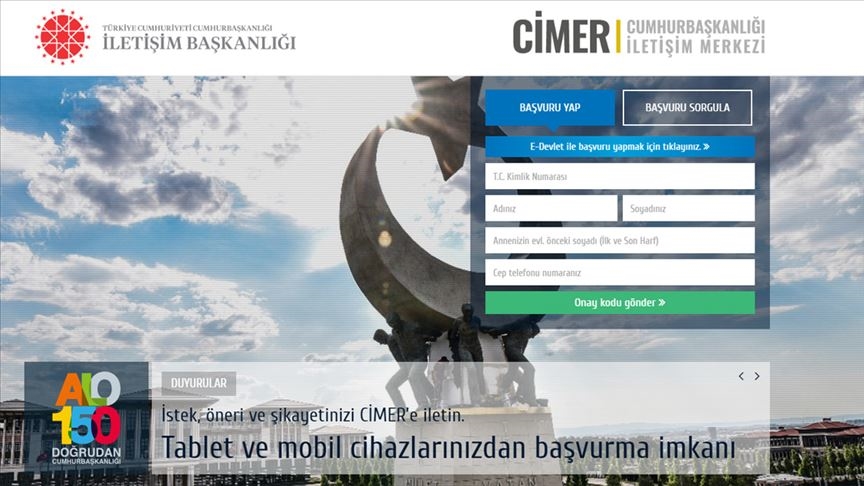 Yangınla mücadeleye ilişkin birçok vatandaş CİMER'e destek mesajı gönderdi