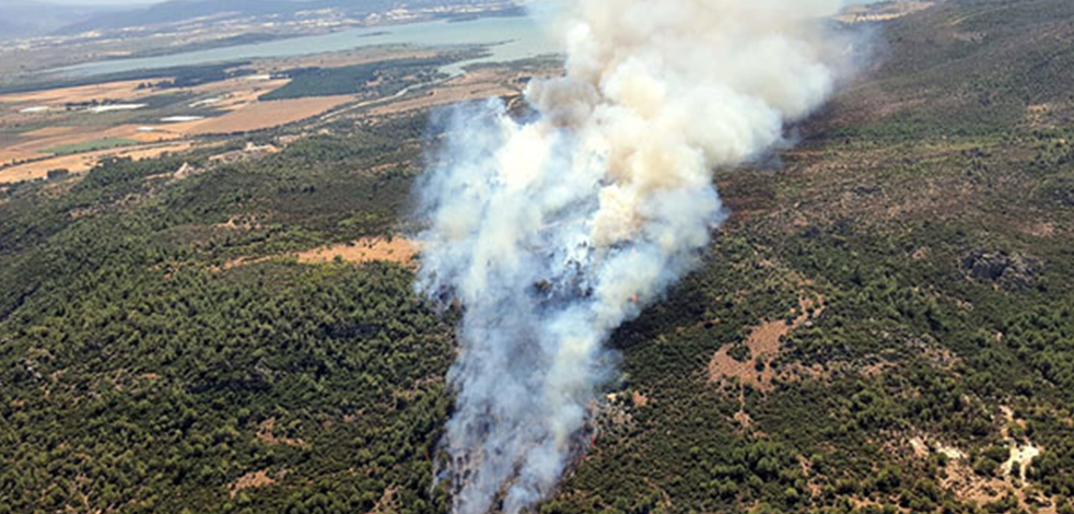 Yangınların biri söndürülüyor diğeri başlıyor! Menderes'te orman yangını