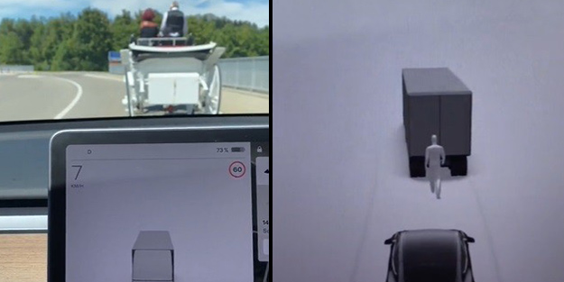 Yapay zeka ‘error’ verdi! Tesla'nın at arabası ile imtihanı