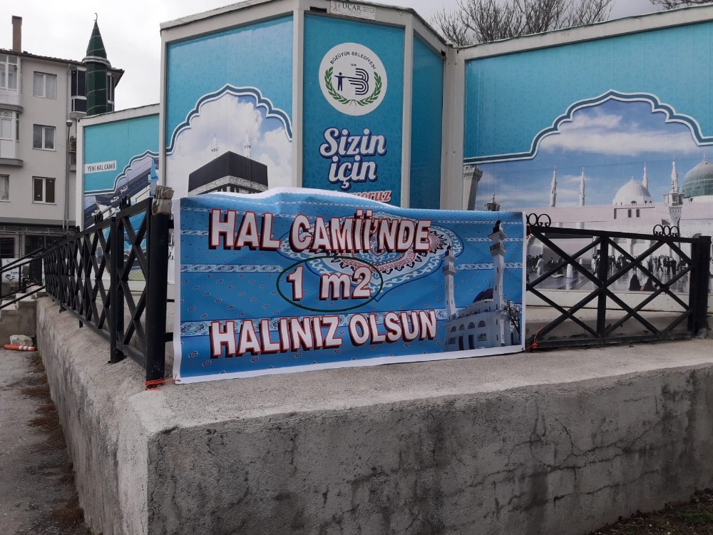Yapımı devam eden cami için 