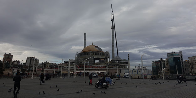 Yapımı devam eden Taksim Camii'nde son durum belli oldu