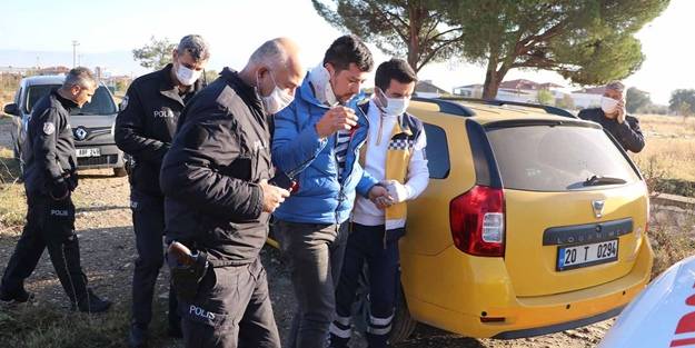 Yaralı olarak hastaneye kaldırılan taksicinin gasp yalanı ortaya çıktı!