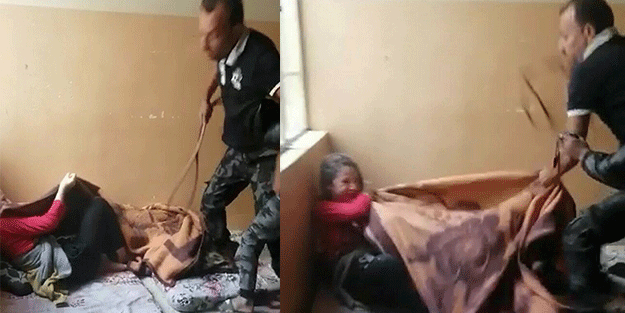 Yardım çığlığı attı! Görüntüler dehşete düşürdü