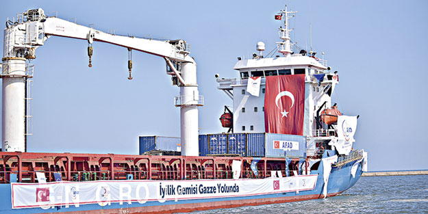Yardım gemisi Gazze yolunda