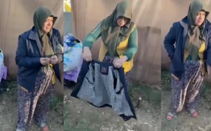 Yardım için gönderilen montun içinden bu çıktı! O anlattı, herkes ağladı