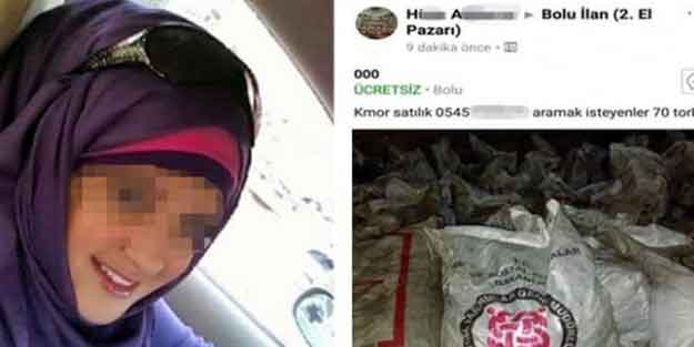 Yardım kömürlerini satışa çıkardı