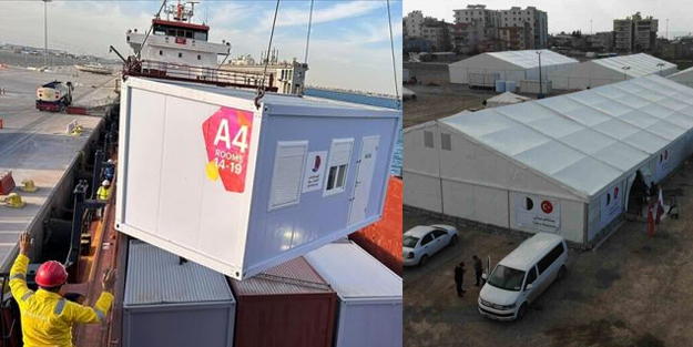 Yardıma devam ediyorlar... Katar, 100 yetim ailesi için geçici barınma alanı oluşturdu