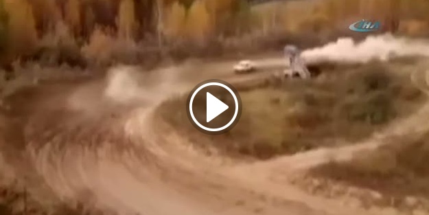 Yarış pistinde korkunç kaza