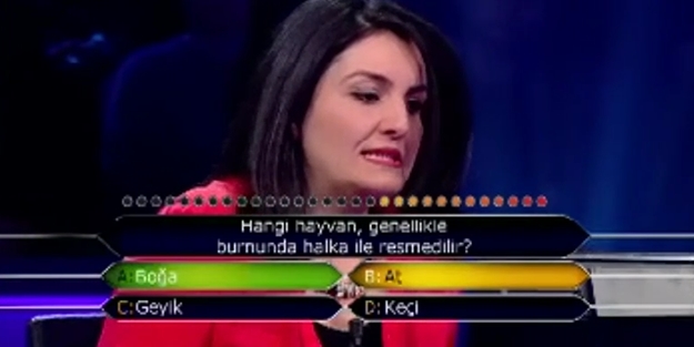 Yarışmacı soruyu bilemeyince...