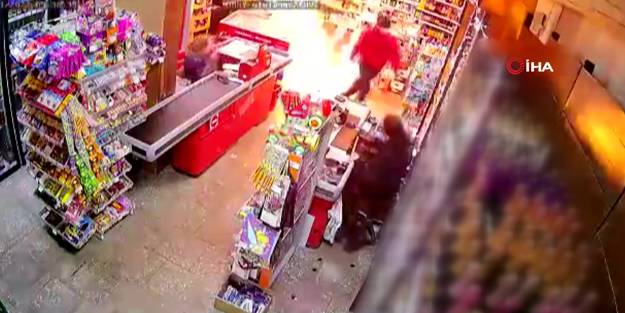 Yasağı delip alkol almak istedi! Satış yapılmayınca marketi ateşe verdi
