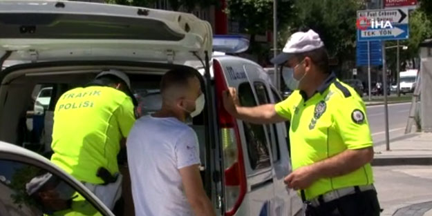 Yasak varken sokağa çıkıp 2 ayrı suçtan ceza yedi... Söylediği söz şaşkına çevirdi
