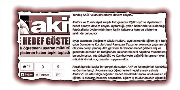 Yasakçı müdür çağdışı sendika üyesi çıktı