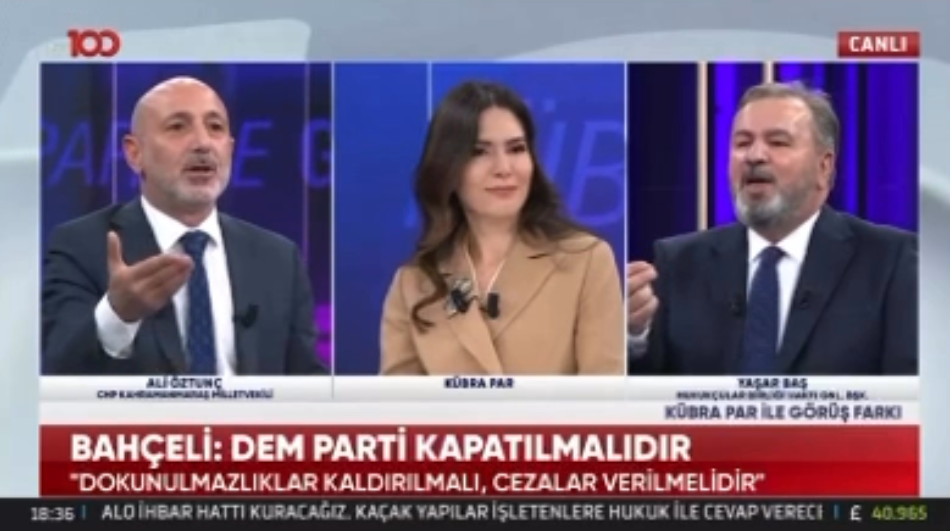Yaşar Baş, Ali Öztunç’u rezil etti! Devleti kuran partinin, yıkmaya da hakkı mı var?