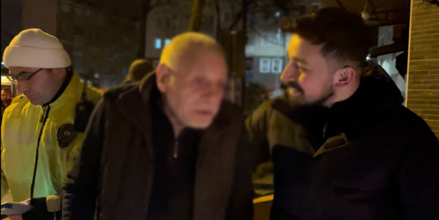 Yaşından başından utan! Hem alkollü hem pişkin