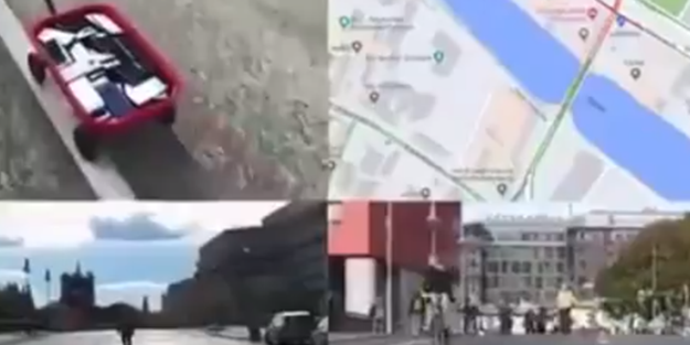 Yaşlı adam 99 adet telefonu el arabasına koyup, konumlarını açıp her gün yürüyor! Neden yaptığını duyan 'Yok artık' diyor