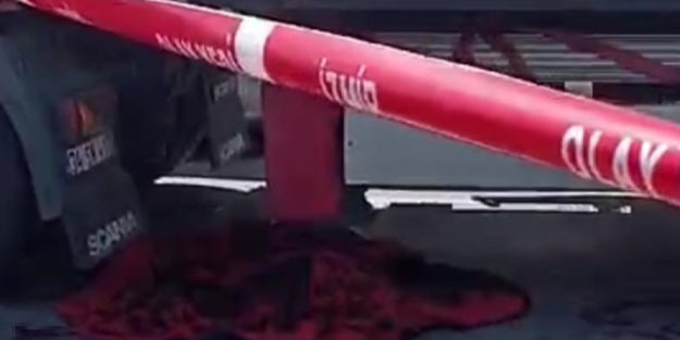 Yaşlı kadın tırın altında kalarak can verdi