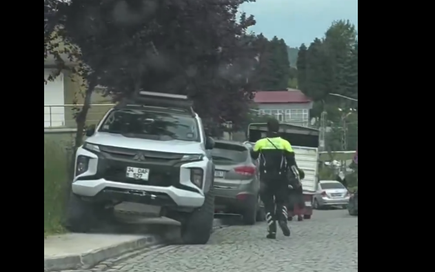 Yaşlı kadını yola mahkûm ettiler! Polis tek tek ceza kesti