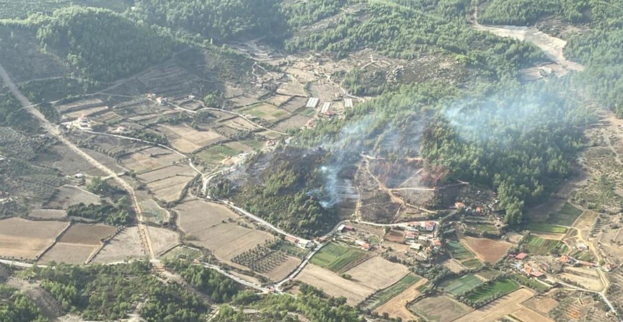 Yatağandaki yangın kontrol altında