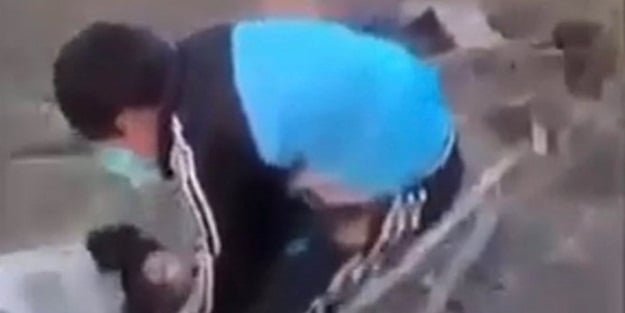 Yavru köpeğin üzerinden çirkin provokasyon!