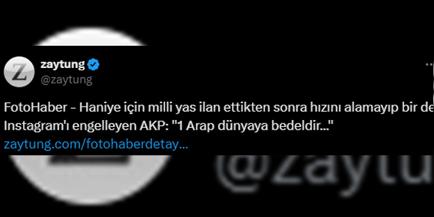 Yavşak Zaytung bildiğiniz gibi! Yahudi lobisine karşı İnstagram'ı kapatmış olmayı böyle gördü