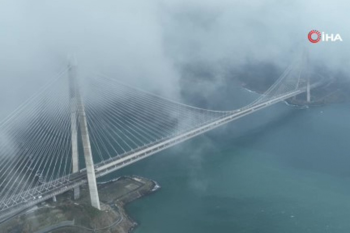 Yavuz Sultan Selim Köprüsü'nde müthiş görüntüler