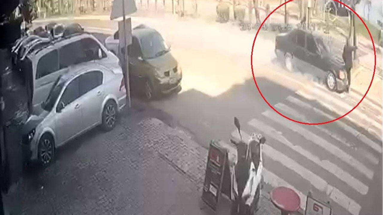 Yaya geçidinde yaşlı adamı böyle biçti