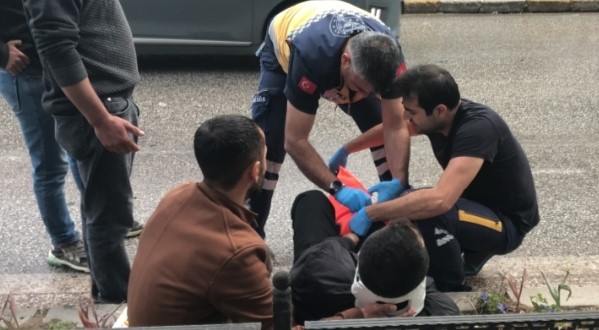 Yaya geçidini kullanmadı canından oluyordu