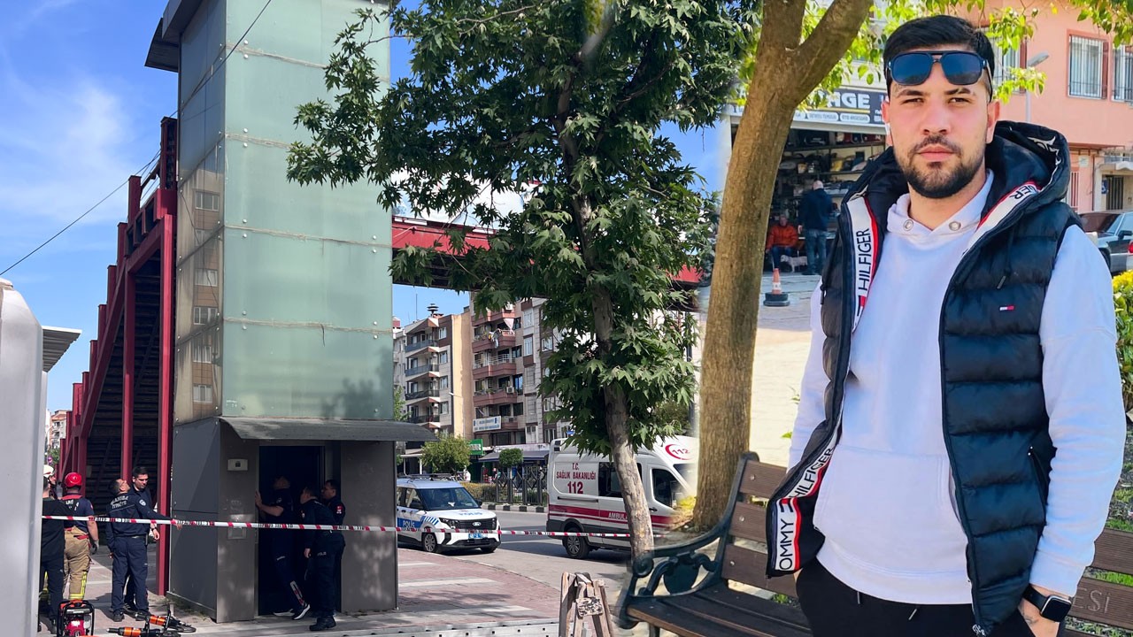 Yaya üstgeçidinin asansörü can aldı: Kapıda sıkışan genç adam hayatını kaybetti
