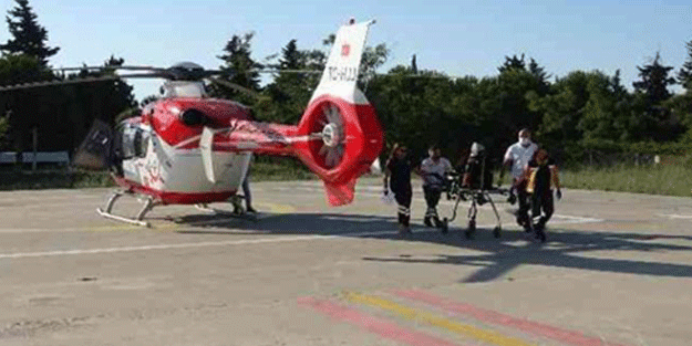 Eski Türkiye'den eser kalmadı! 82 yaşındaki hastaya helikopter ambulans