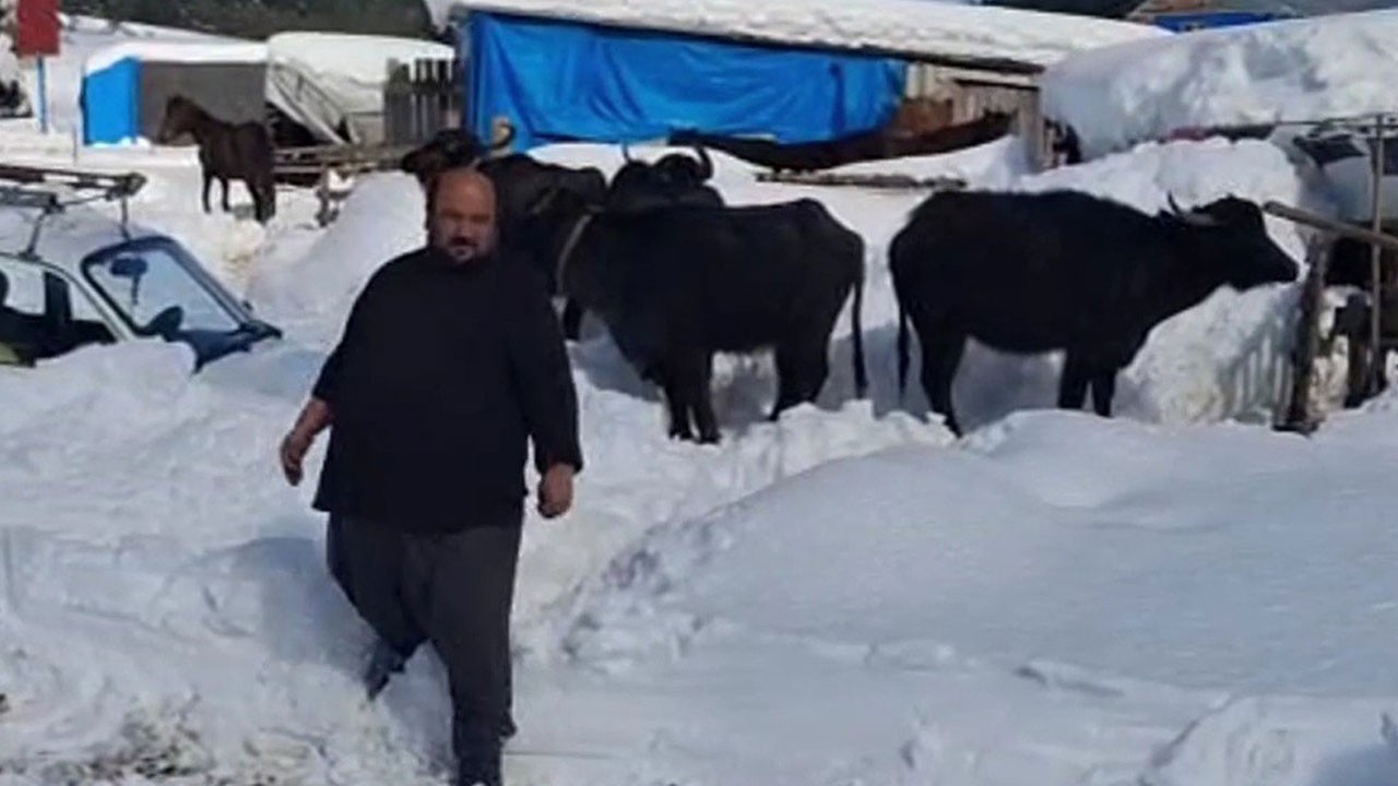 Yaylada mahsur kaldı! Ekipler seferber oldu