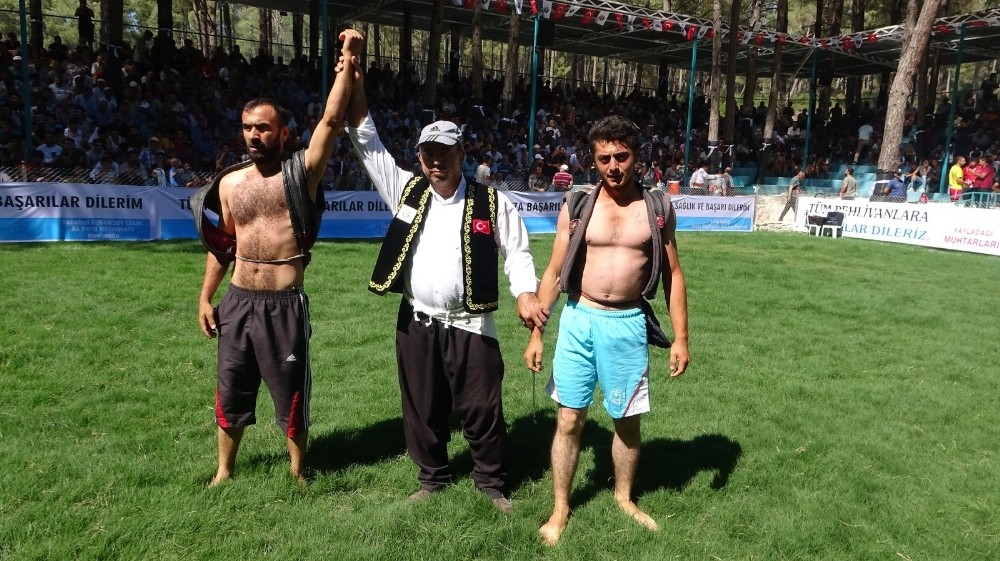 Yayladağı festivali aba güreşiyle son buldu 