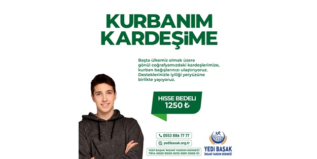Yedi Başak İnsani Yardım Derneği, ‘’Kurbanım Kardeşime’’ sloganı ile 2022 Kurban Bayramı hazırlıklarına tamamladı