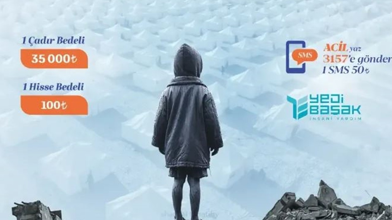 Yedi Başak İnsani Yardım Derneği Rim’in Dedesi Halid Amca’nın Anısına Gazze'de 10 Bin adet Çadır Kampanyası Başlattı