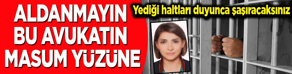 Yediği haltları duyunca şaşıracaksınız. Aldanmayın bu avukatın masum yüzüne
